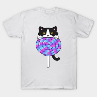 Happy Birthday Lollipop Cat T-Shirt